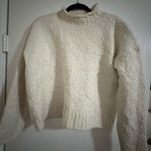 J. Crew Cream Turtleneck Sweater